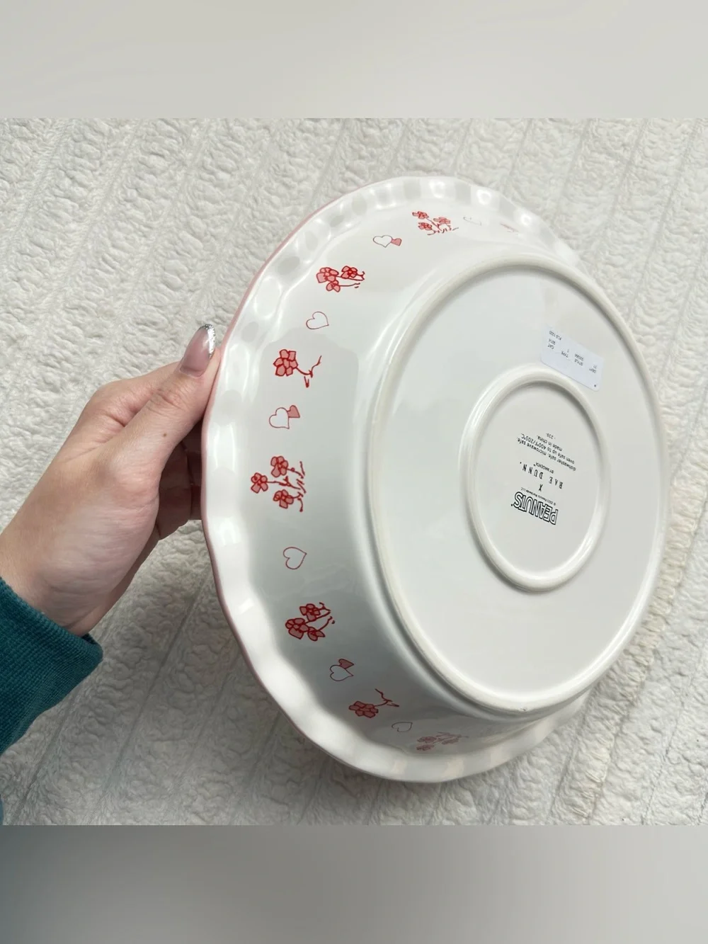 Rae Dunn Peanuts Snoopy Pie Plate